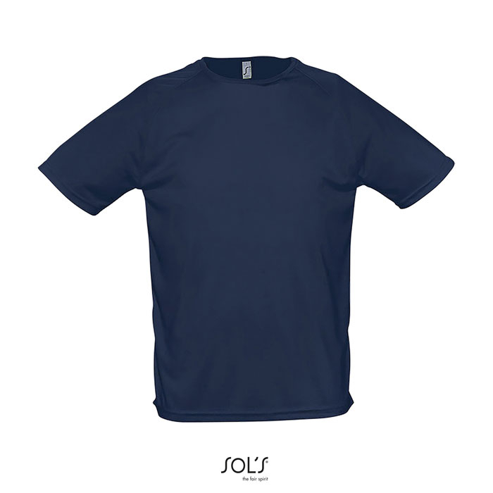 Tshirt respirant publicitaire homme polyester 140g - SPORTY French Marine